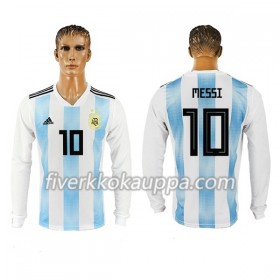 Jalkapallo Pelipaidat/Peliasut Argentiina Messi 10 Kotipelipaita World Cup 2018 Pitkähihainen